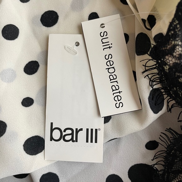 Bar III Plus Size Polka Dot Camisole 1X & 2X  A109 - Picture 9 of 9